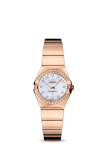 Omega Constellation Quartz 24 Polished Red Gold / Diamond / MOP Supernova